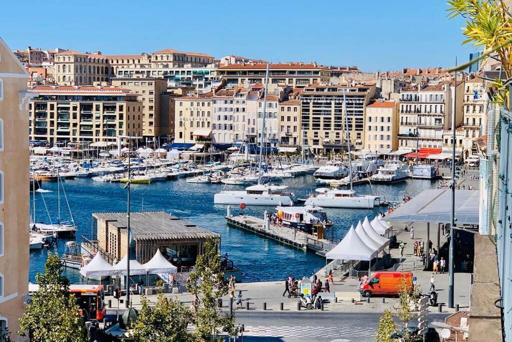 Apartamento Le Phocéen : T4 balcon vue Vieux-Port Marsella Exterior foto