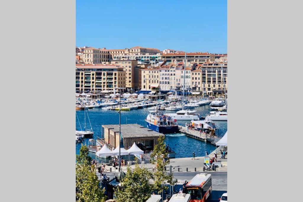 Apartamento Le Phocéen : T4 balcon vue Vieux-Port Marsella Exterior foto